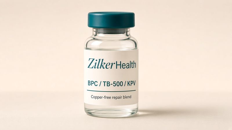 BPC / TB-500 / KPV vial, ZilkerHealth