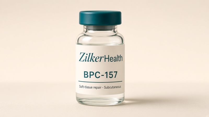 BPC-157 vial, ZilkerHealth