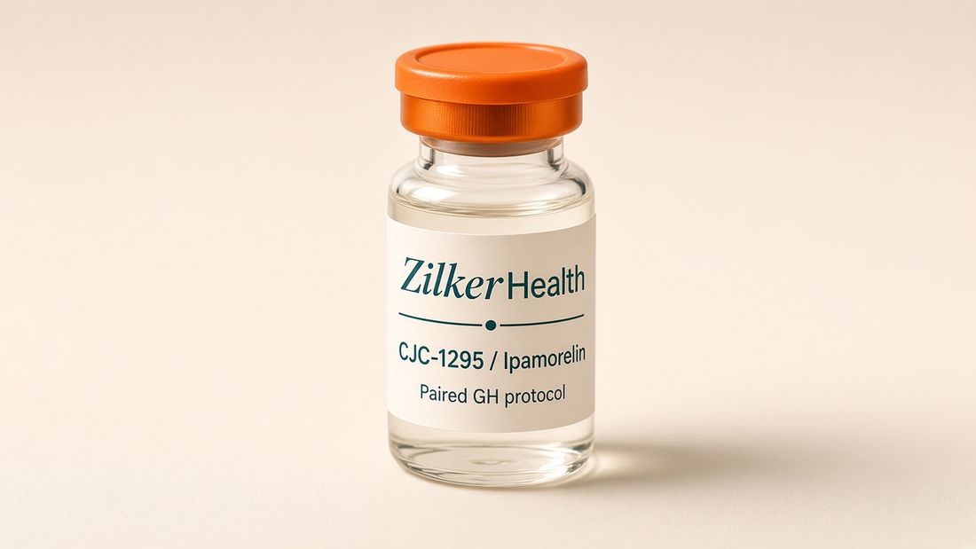 CJC-1295 / Ipamorelin vial from ZilkerHealth