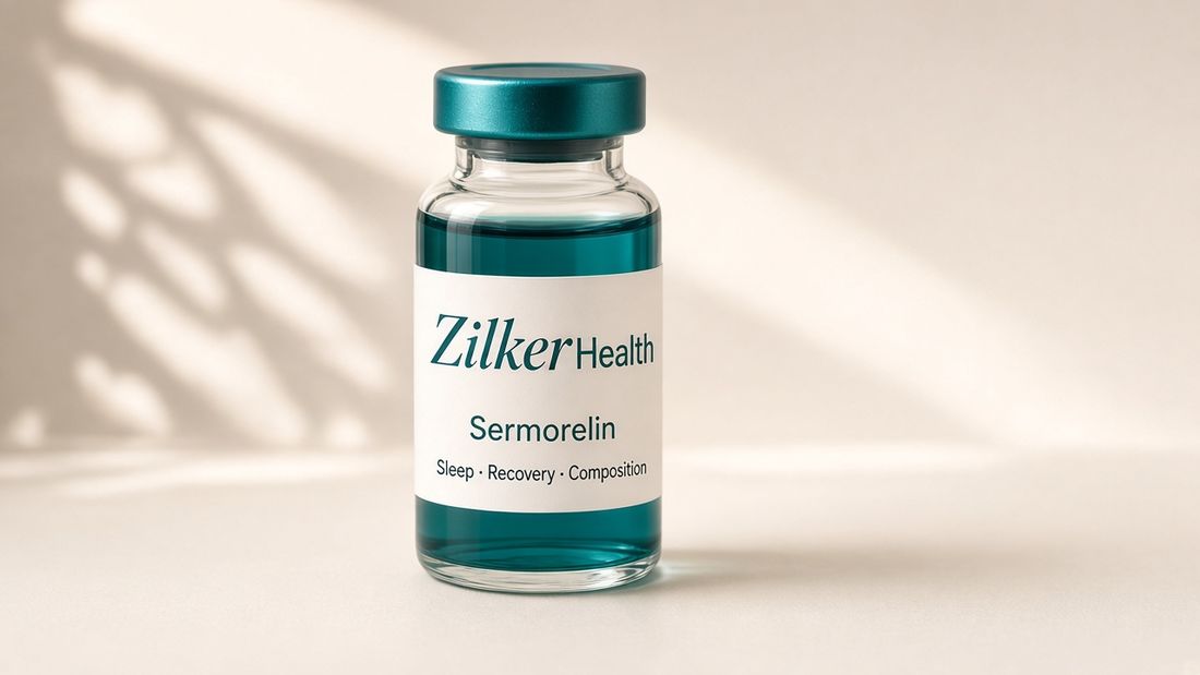 Sermorelin vial from ZilkerHealth
